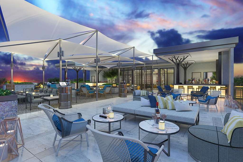 Готель Hilton Dili Palm Springs Ресторан фото